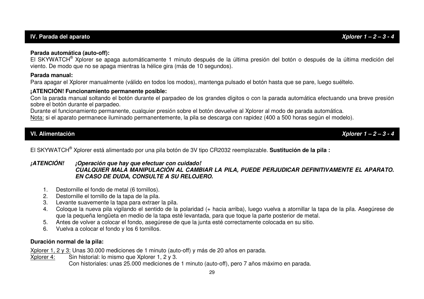 JDC Electronic SA Skywatch Xplorer User Manual | Page 29 / 100