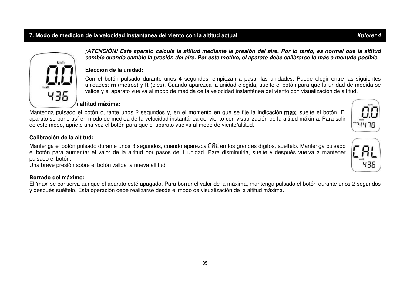 JDC Electronic SA Skywatch Xplorer User Manual | Page 35 / 100