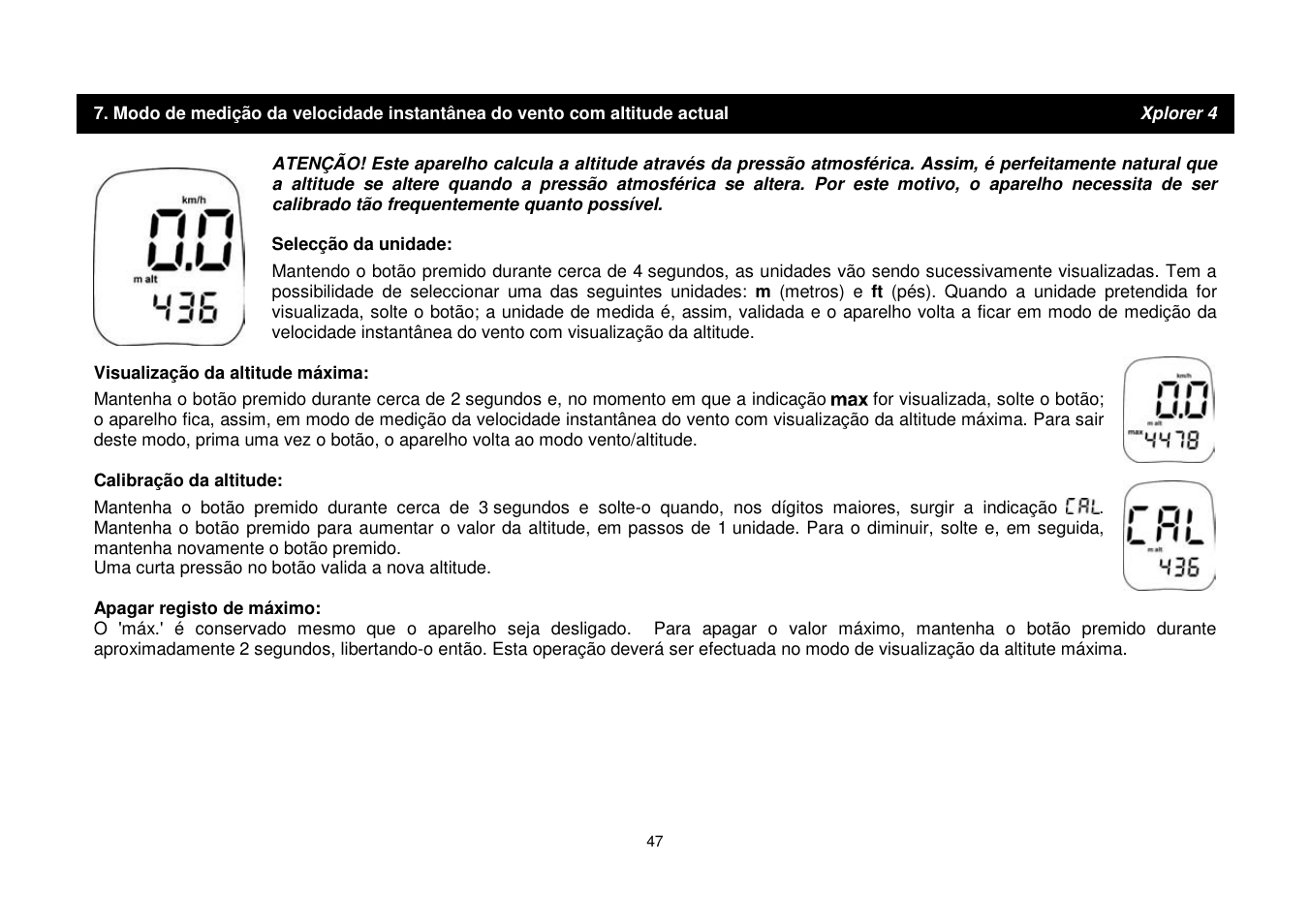 JDC Electronic SA Skywatch Xplorer User Manual | Page 47 / 100