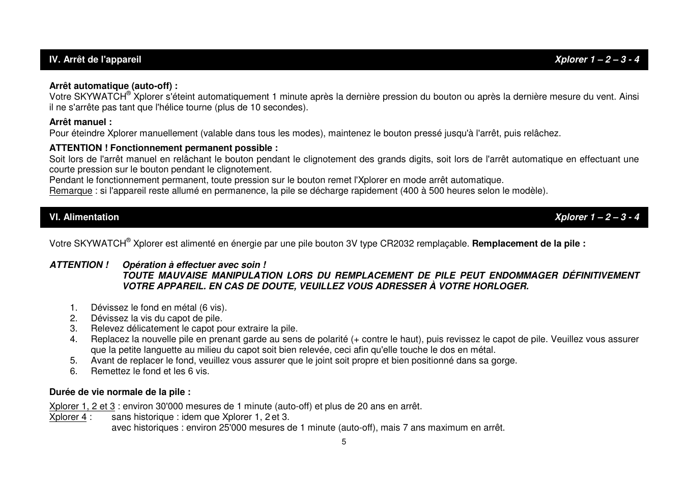 JDC Electronic SA Skywatch Xplorer User Manual | Page 5 / 100