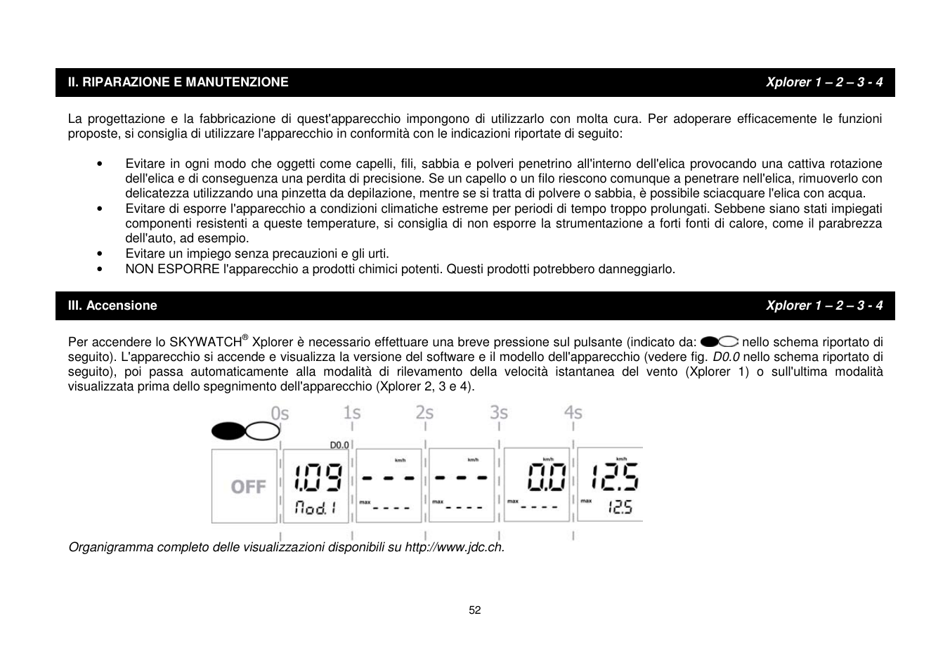 JDC Electronic SA Skywatch Xplorer User Manual | Page 52 / 100