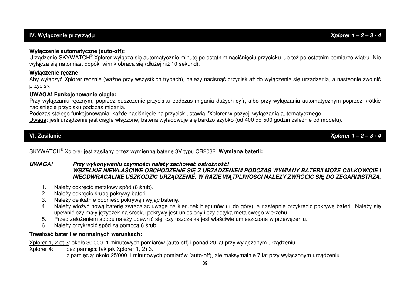 JDC Electronic SA Skywatch Xplorer User Manual | Page 89 / 100