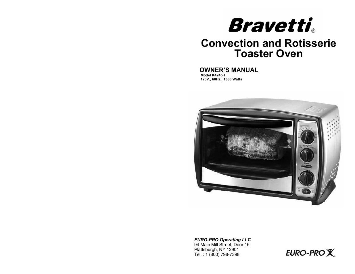 Bravetti K4245H User Manual | 6 pages