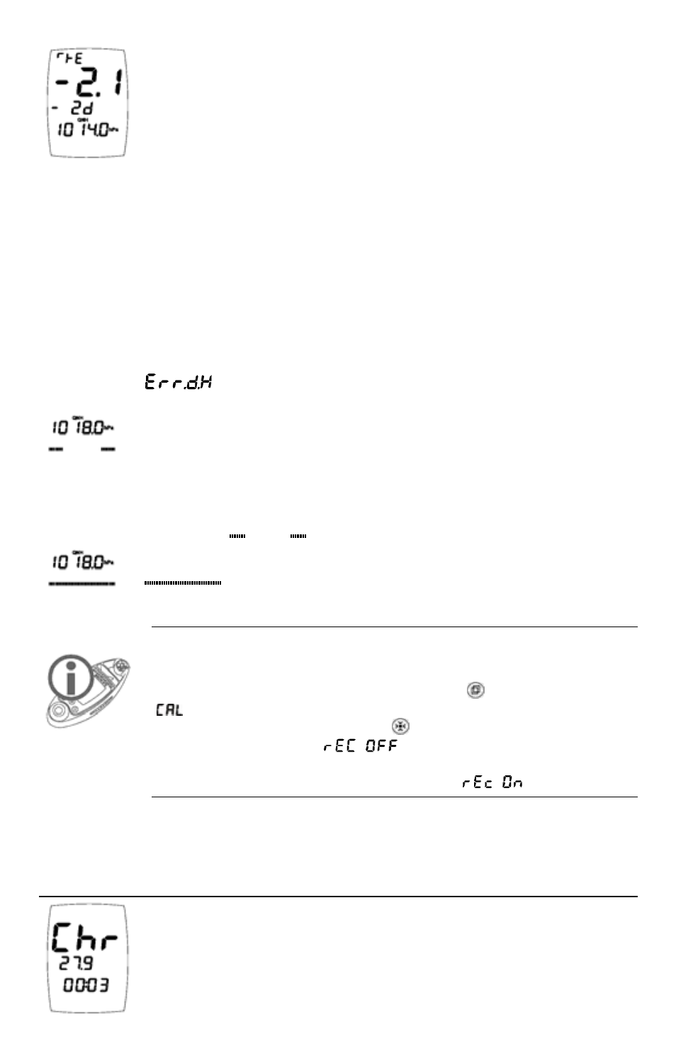 Chronometer, Display | JDC Electronic SA Geos 11 User Manual | Page 23 / 40