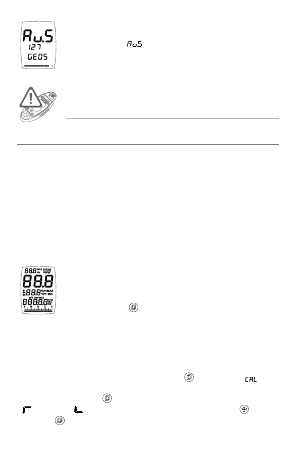 Lcd display test, Temperature compensated quartz | JDC Electronic SA Geos 11 User Manual | Page 36 / 40
