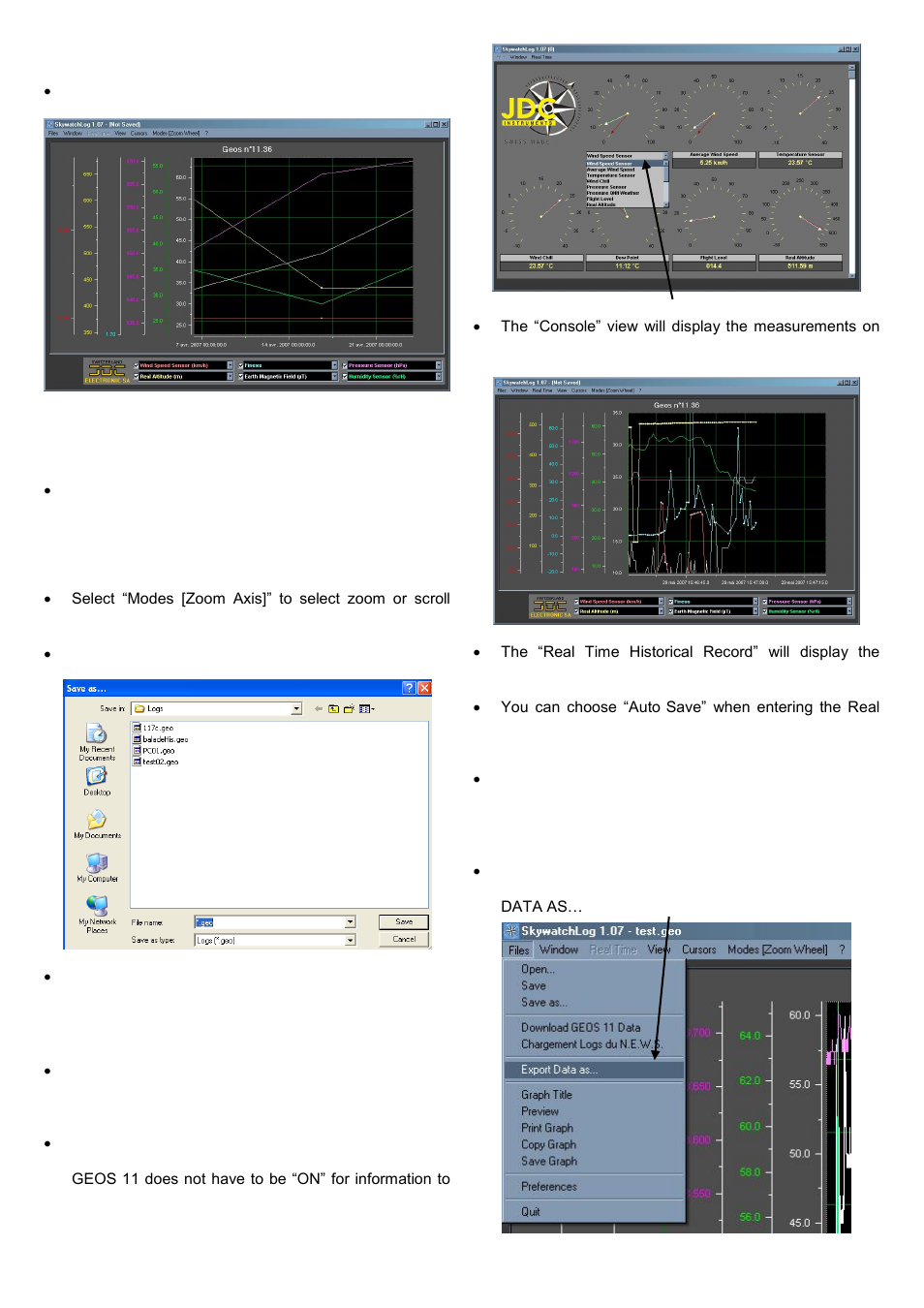 Ca b d | JDC Electronic SA Geos 11 SkywatchLog User Manual | Page 5 / 6