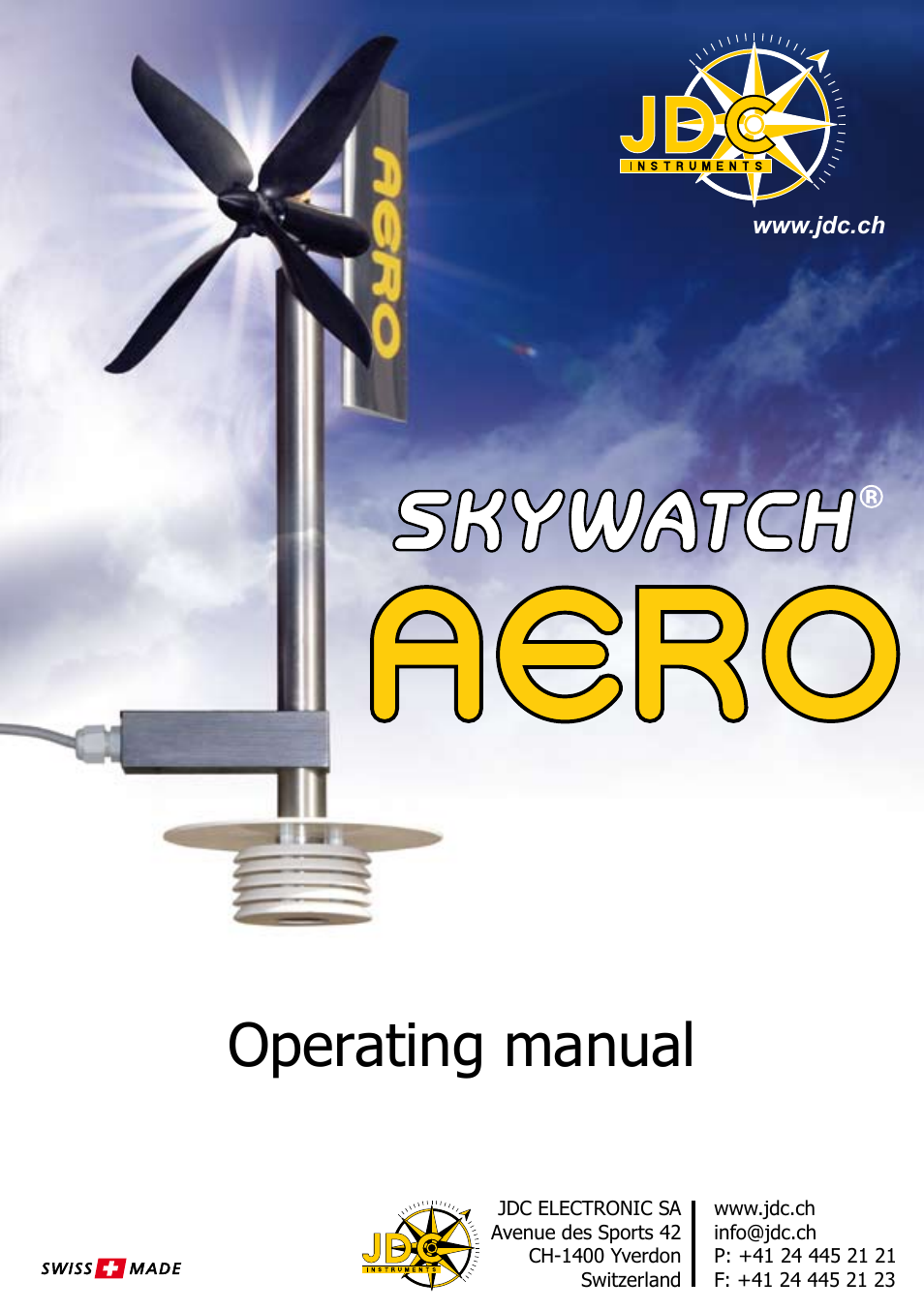 JDC Electronic SA Skywatch Aero User Manual | 15 pages
