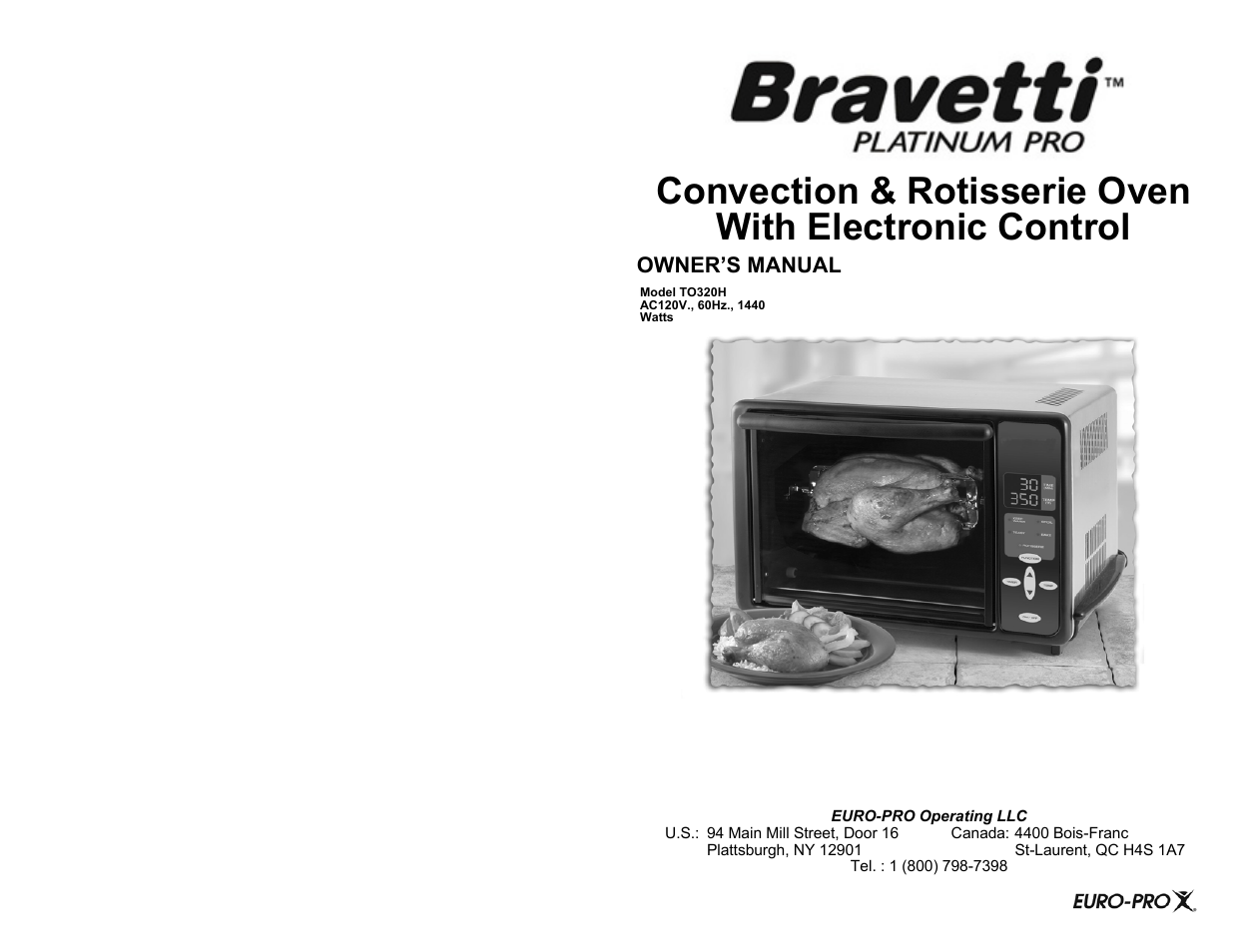 Bravetti TO320H User Manual | 6 pages