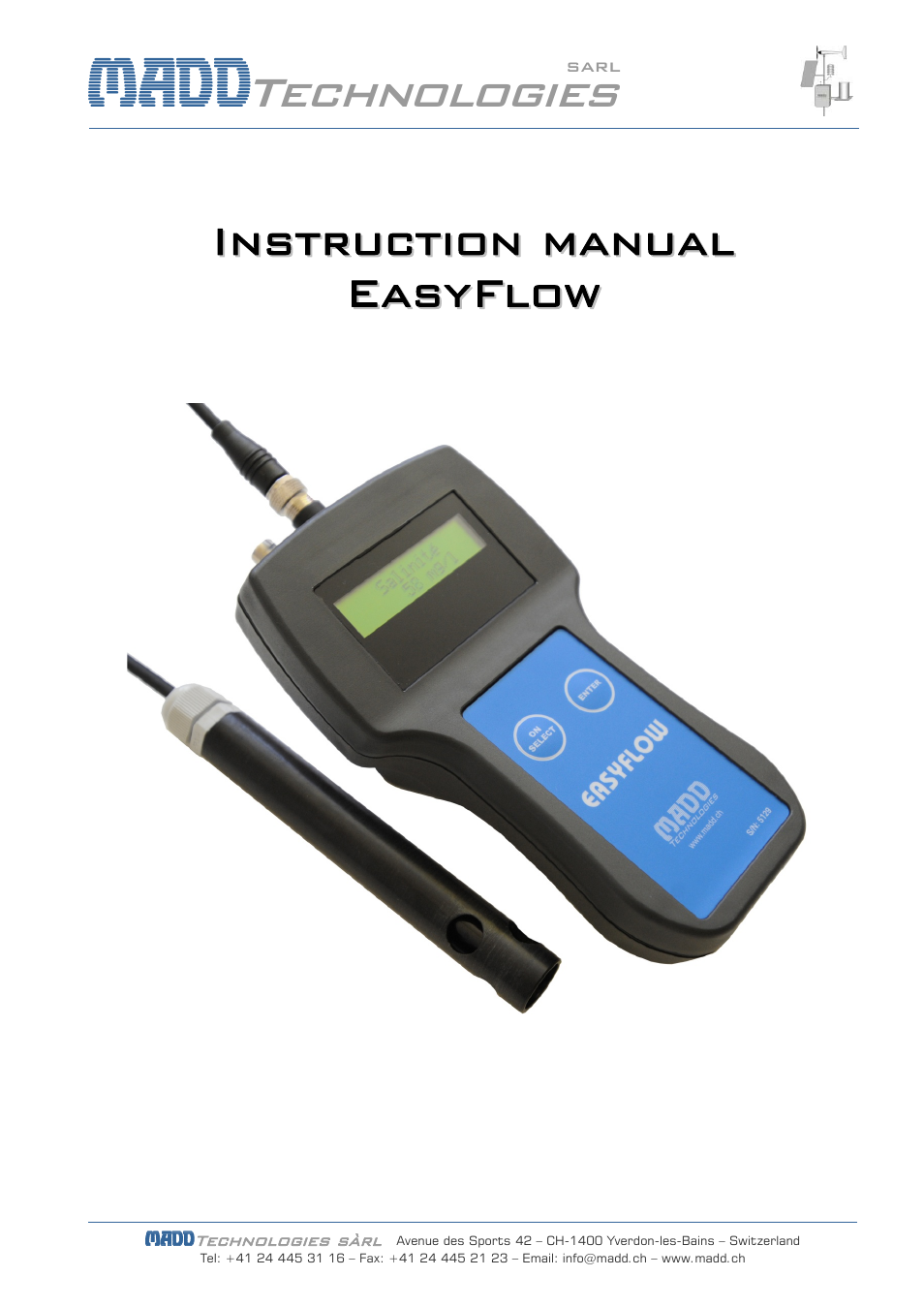 JDC Electronic SA EasyFlow User Manual | 14 pages