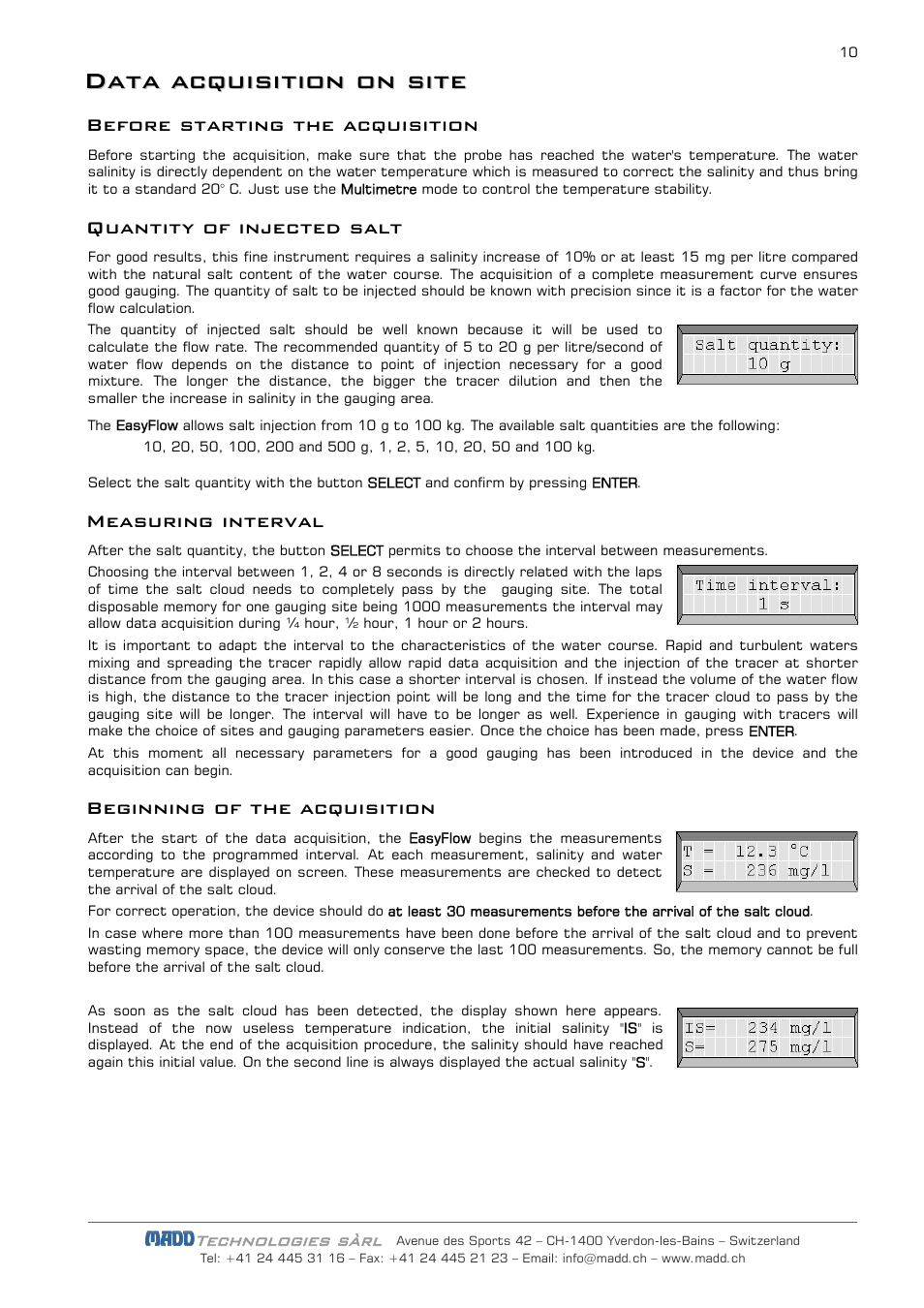 JDC Electronic SA EasyFlow User Manual | Page 10 / 14