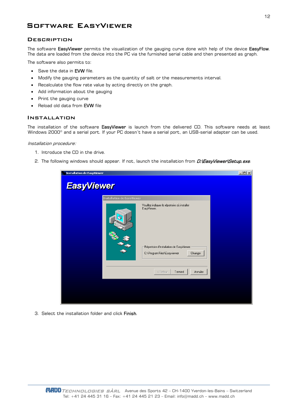 JDC Electronic SA EasyFlow User Manual | Page 12 / 14