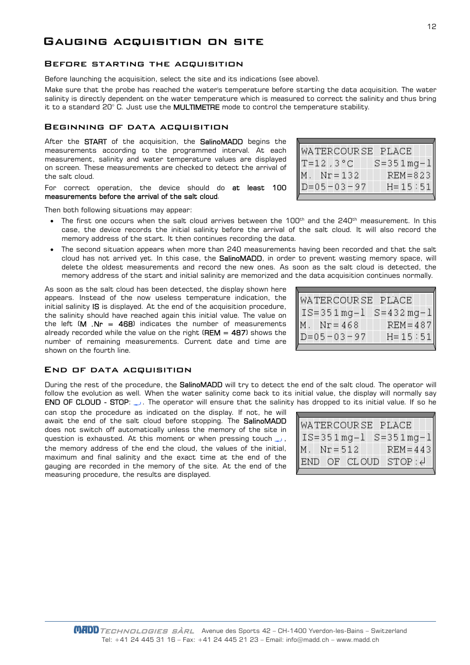 JDC Electronic SA SalinoMADD User Manual | Page 12 / 16