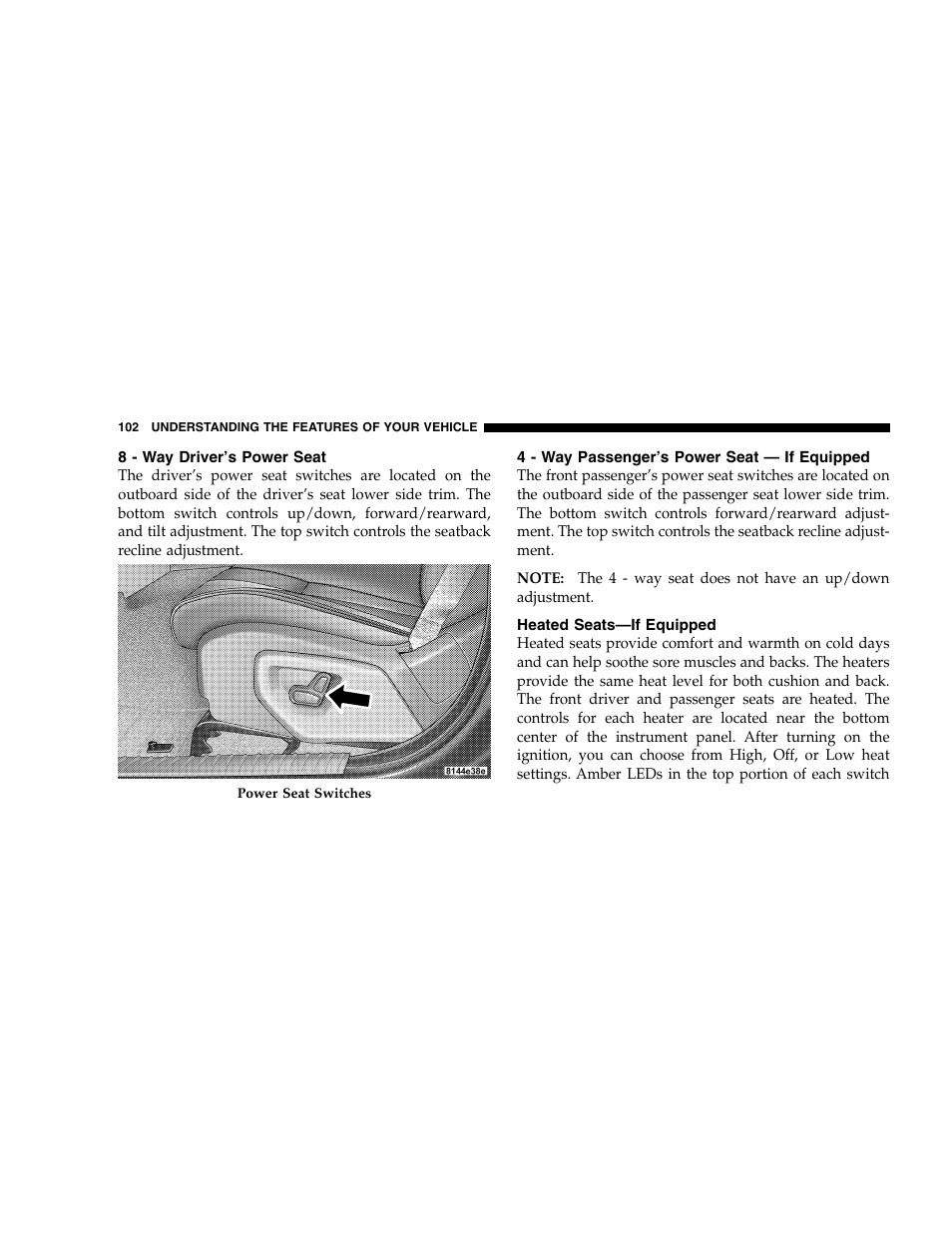 Jeep 2005 Grand Cherokee User Manual | Page 102 / 408