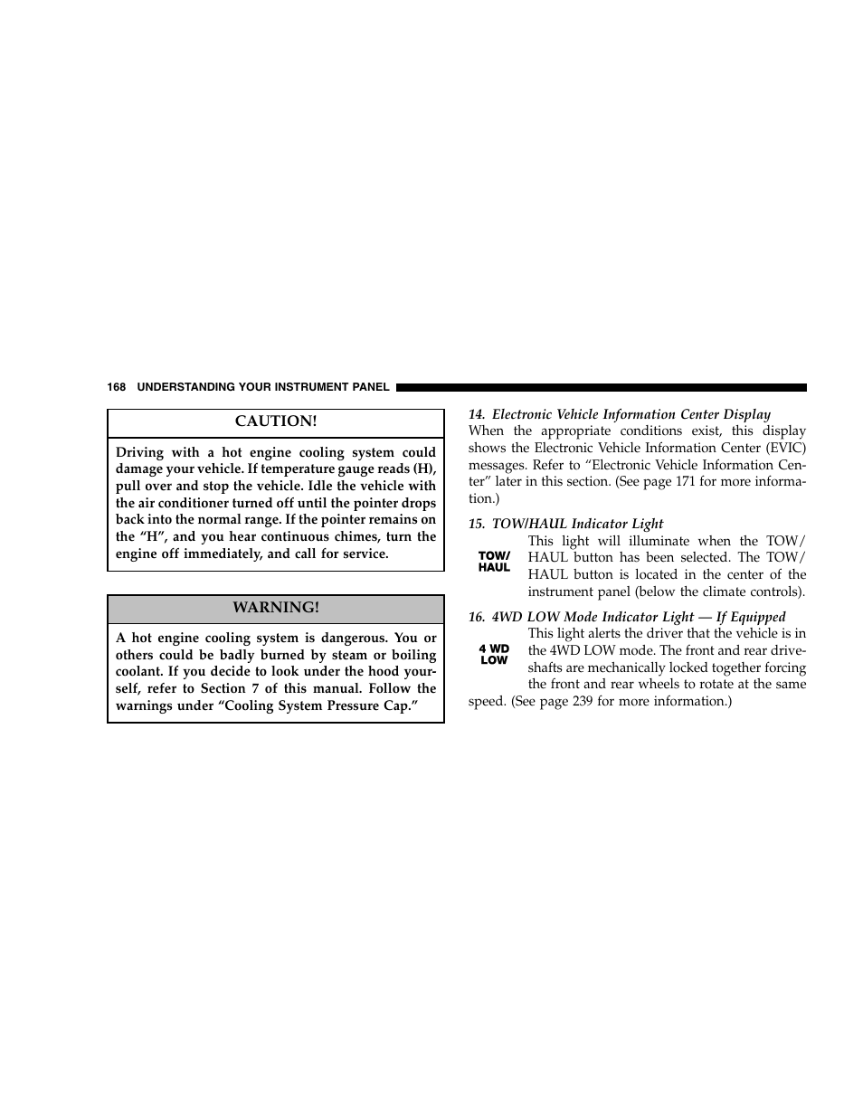Jeep 2005 Grand Cherokee User Manual | Page 168 / 408