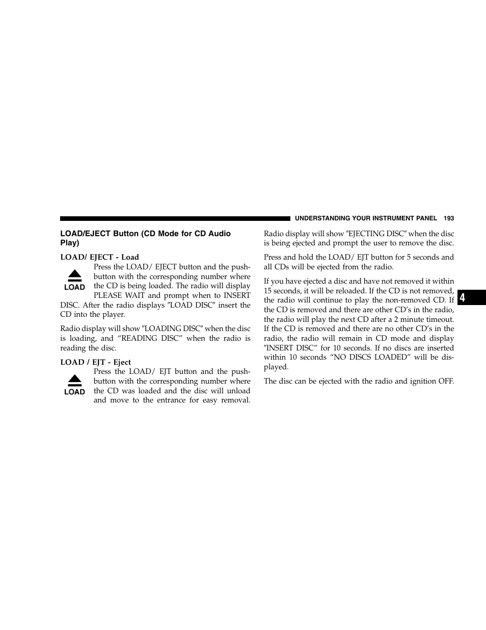 Jeep 2005 Grand Cherokee User Manual | Page 193 / 408