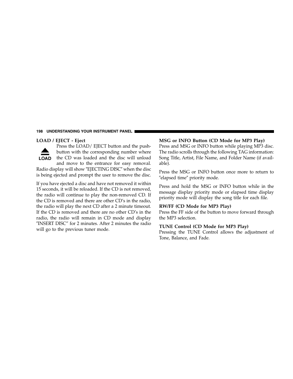 Jeep 2005 Grand Cherokee User Manual | Page 198 / 408