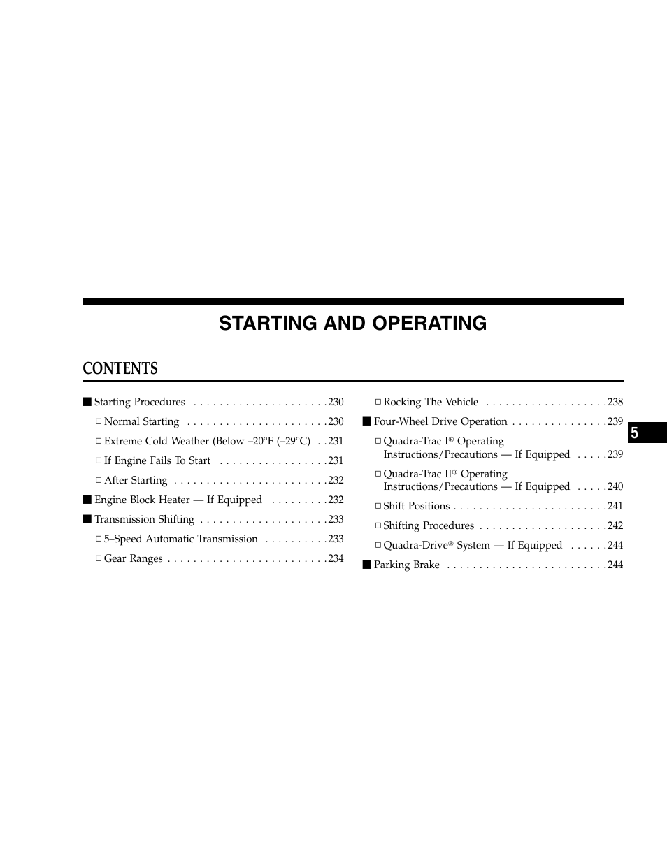 Jeep 2005 Grand Cherokee User Manual | Page 227 / 408