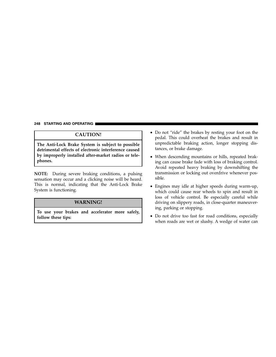 Jeep 2005 Grand Cherokee User Manual | Page 248 / 408