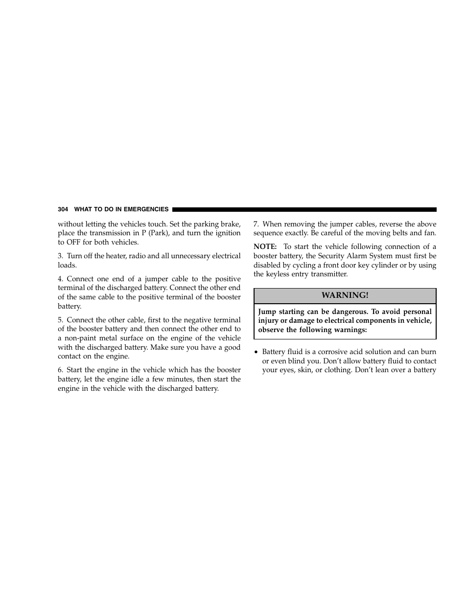Jeep 2005 Grand Cherokee User Manual | Page 304 / 408