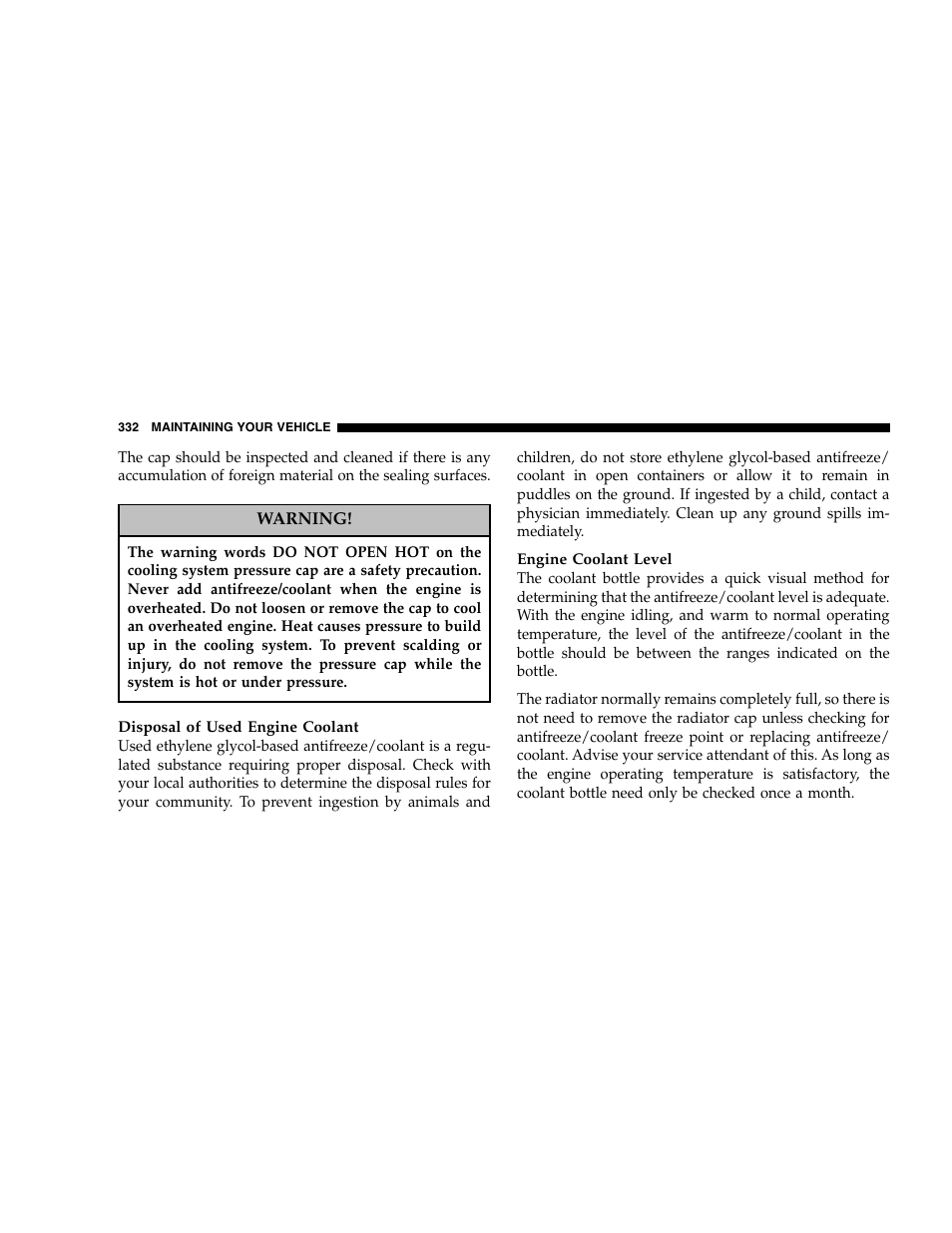 Jeep 2005 Grand Cherokee User Manual | Page 332 / 408