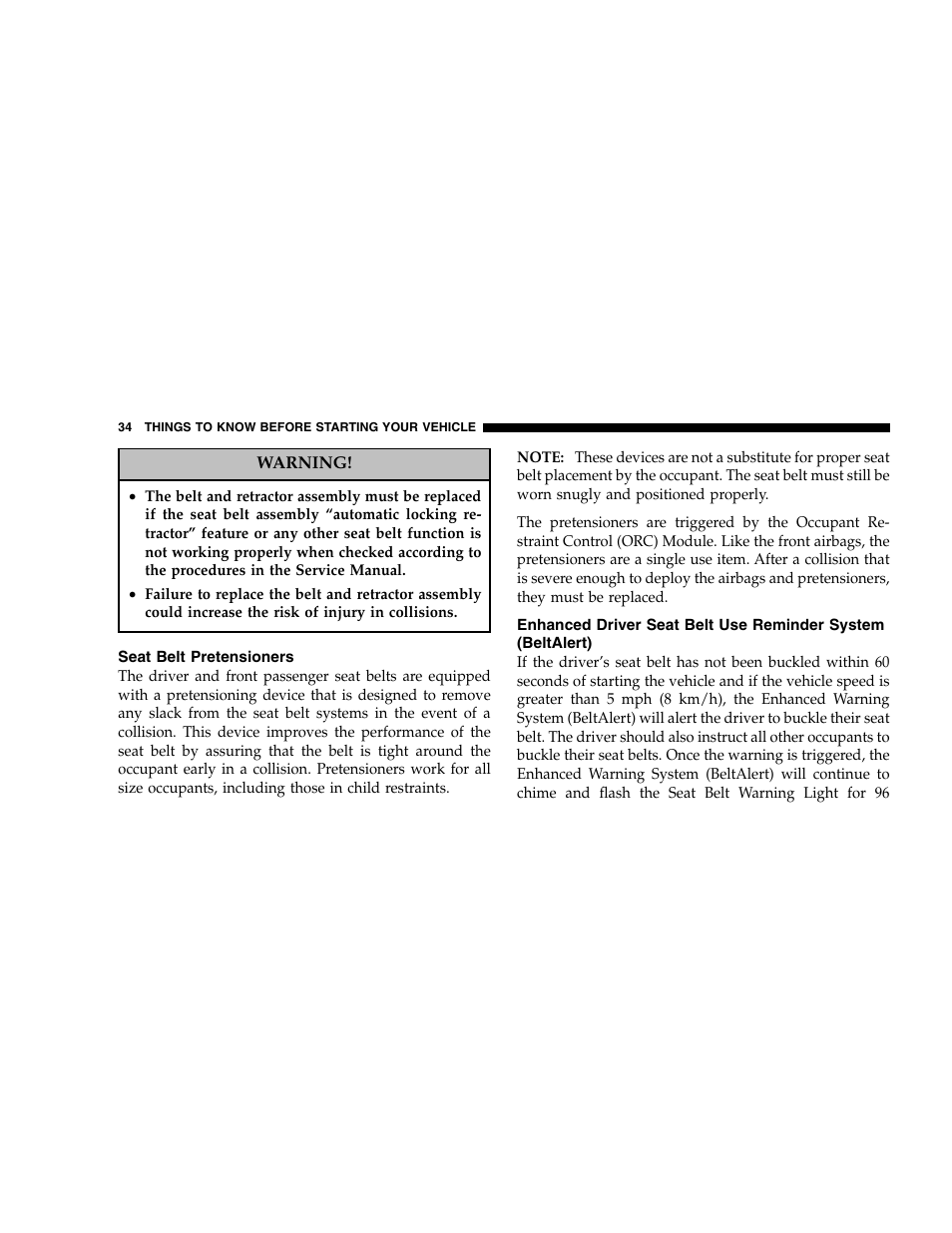 Jeep 2005 Grand Cherokee User Manual | Page 34 / 408
