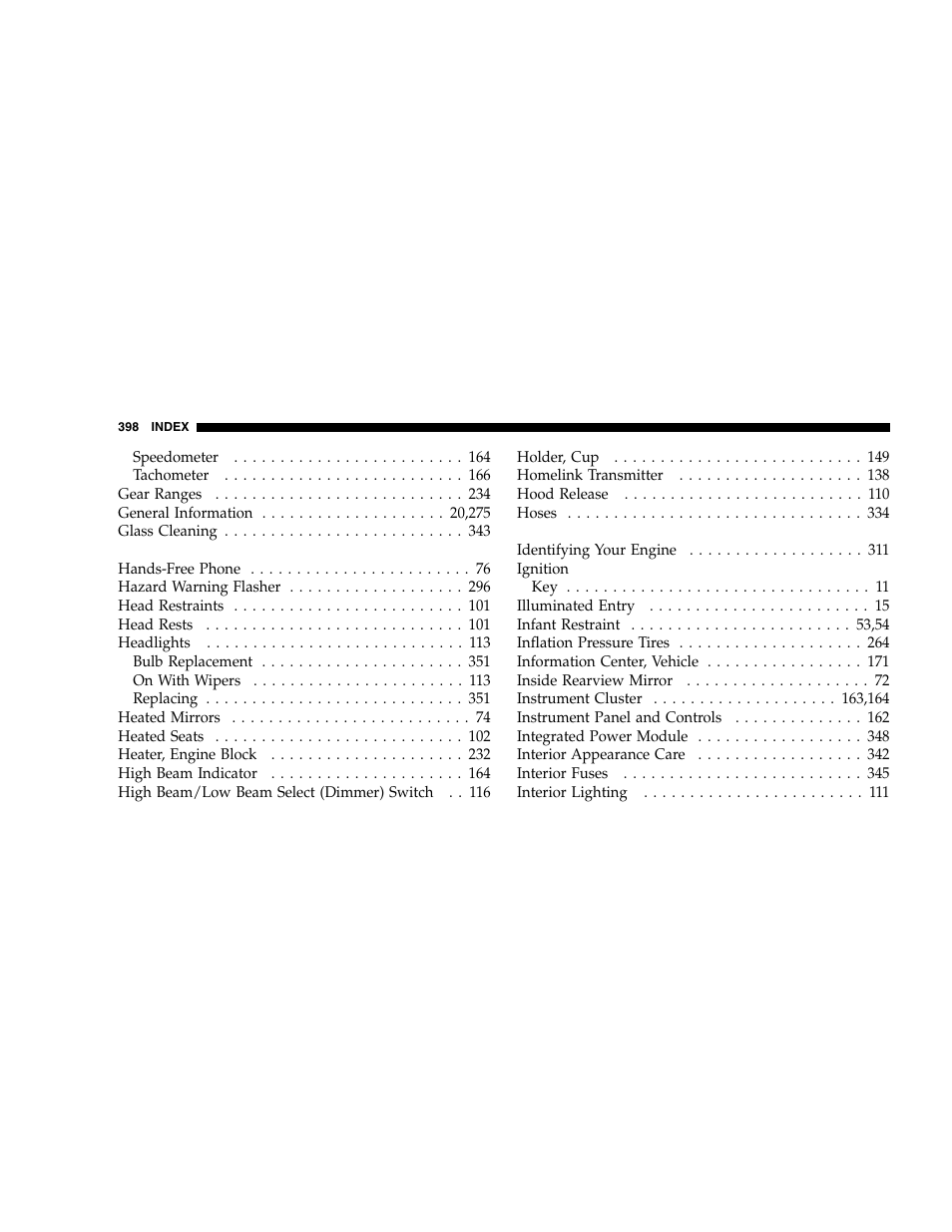 Jeep 2005 Grand Cherokee User Manual | Page 398 / 408