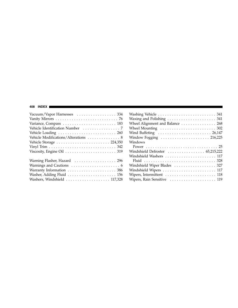 Jeep 2005 Grand Cherokee User Manual | Page 408 / 408