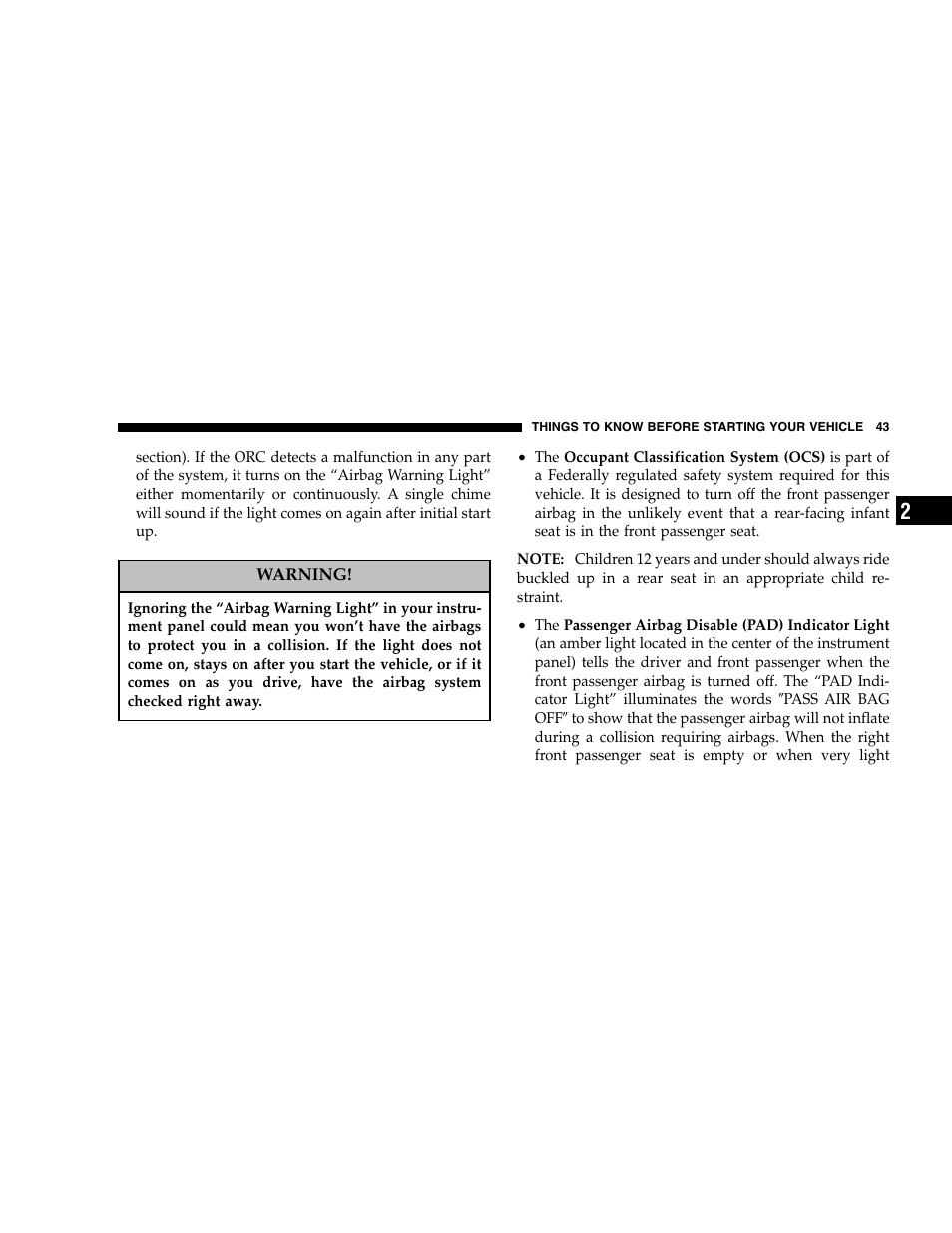 Jeep 2005 Grand Cherokee User Manual | Page 43 / 408