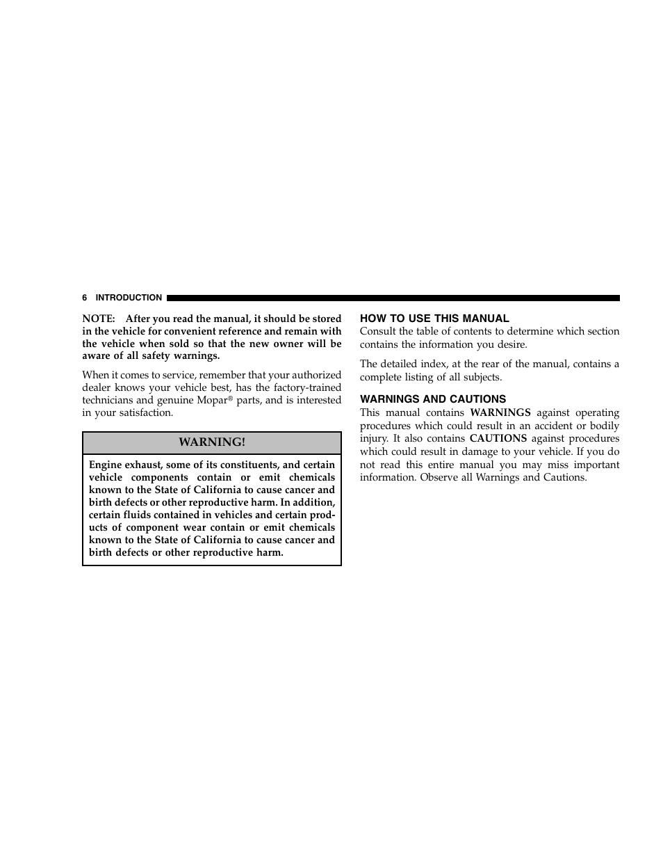 Jeep 2005 Grand Cherokee User Manual | Page 6 / 408