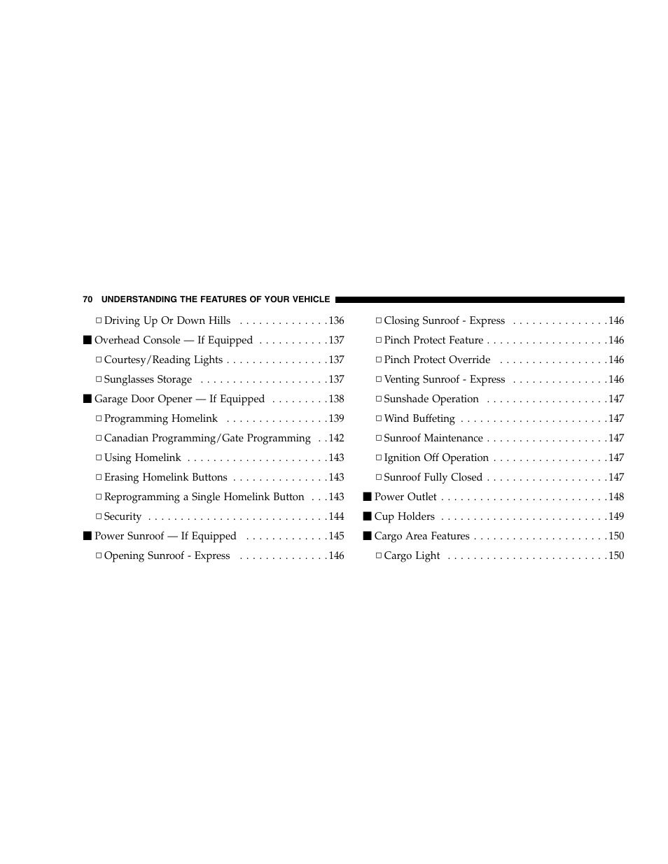 Jeep 2005 Grand Cherokee User Manual | Page 70 / 408