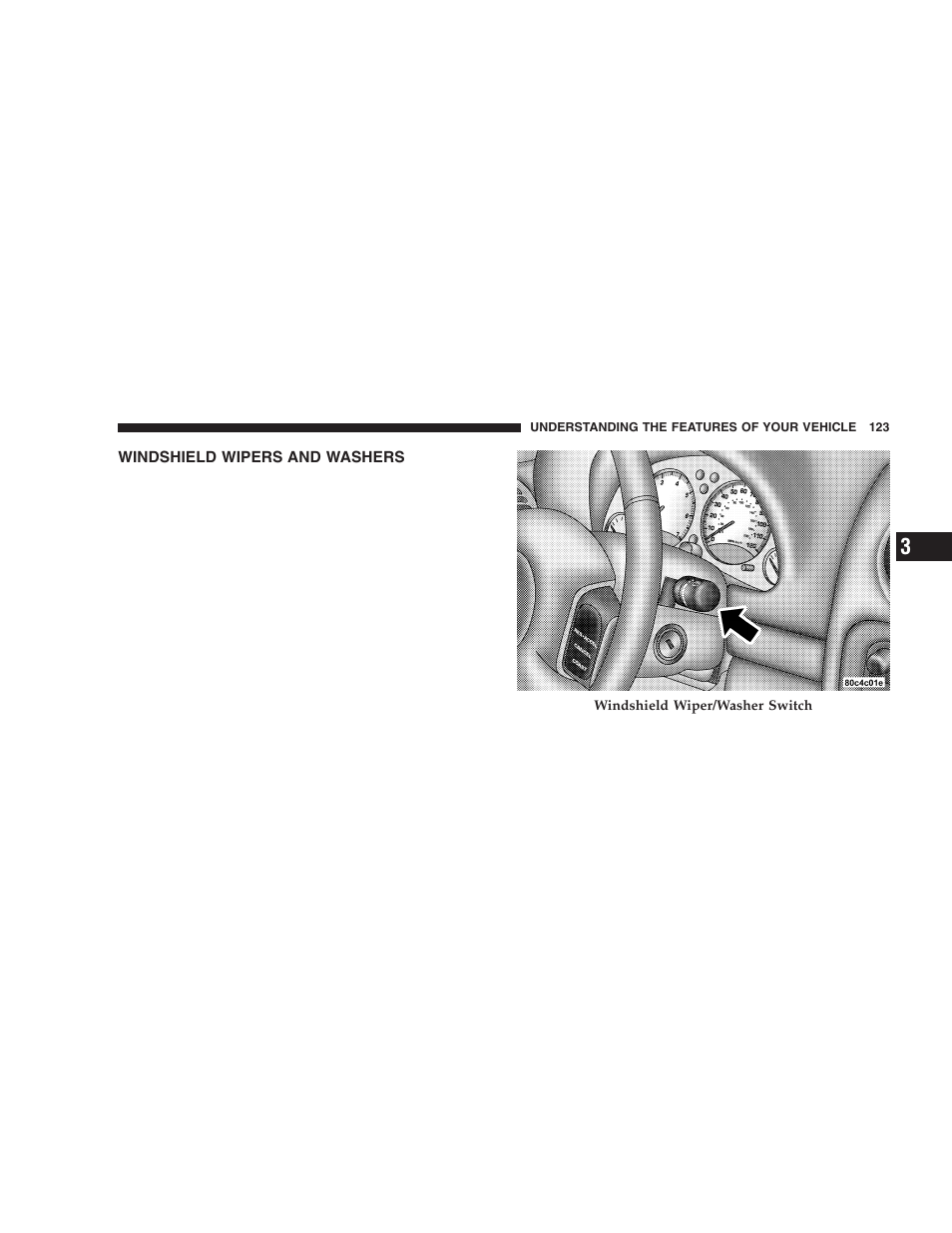 Windshield wipers and washers | Jeep 2005 Liberty User Manual | Page 123 / 424