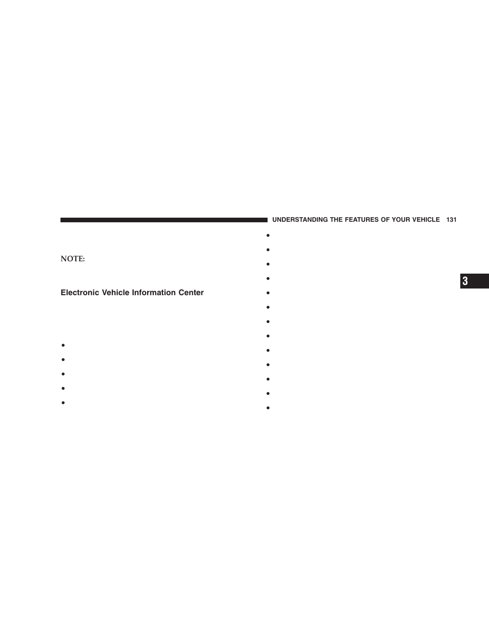Electronic vehicle information center | Jeep 2005 Liberty User Manual | Page 131 / 424