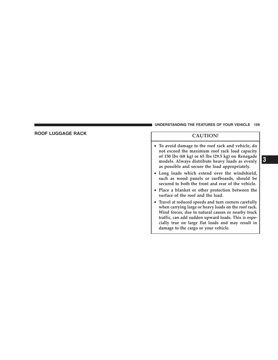Roof luggage rack | Jeep 2005 Liberty User Manual | Page 159 / 424