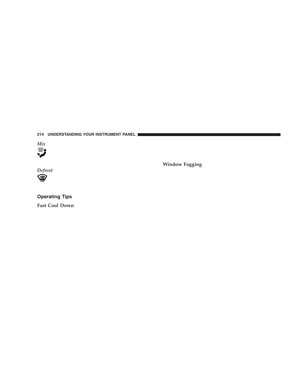 Operating tips | Jeep 2005 Liberty User Manual | Page 214 / 424
