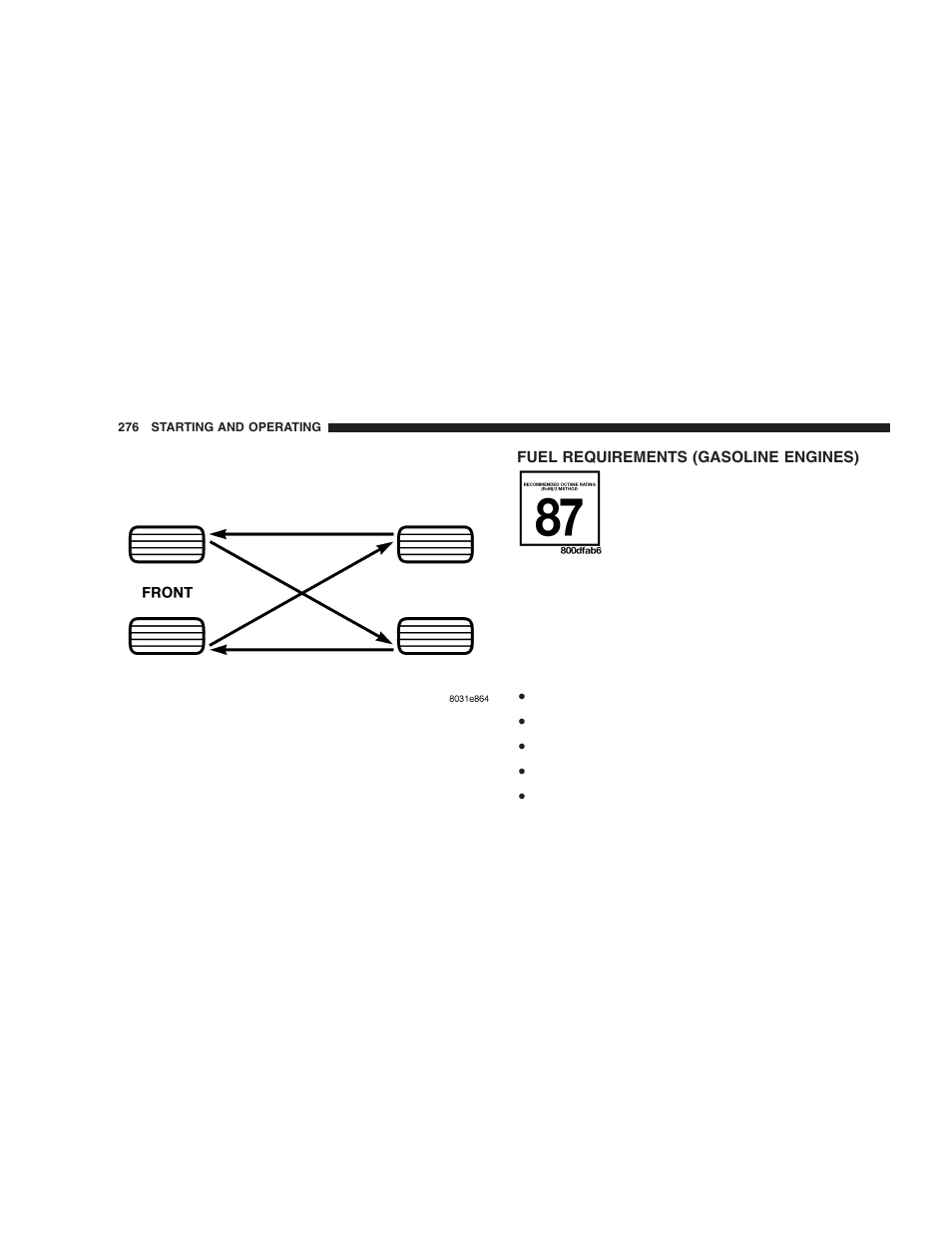 Fuel requirements (gasoline engines) | Jeep 2005 Liberty User Manual | Page 276 / 424