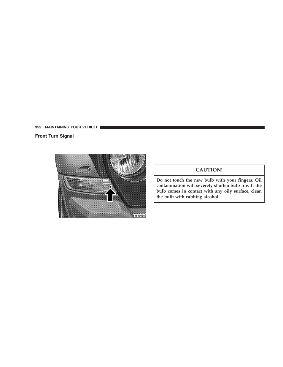 Front turn signal | Jeep 2005 Liberty User Manual | Page 352 / 424