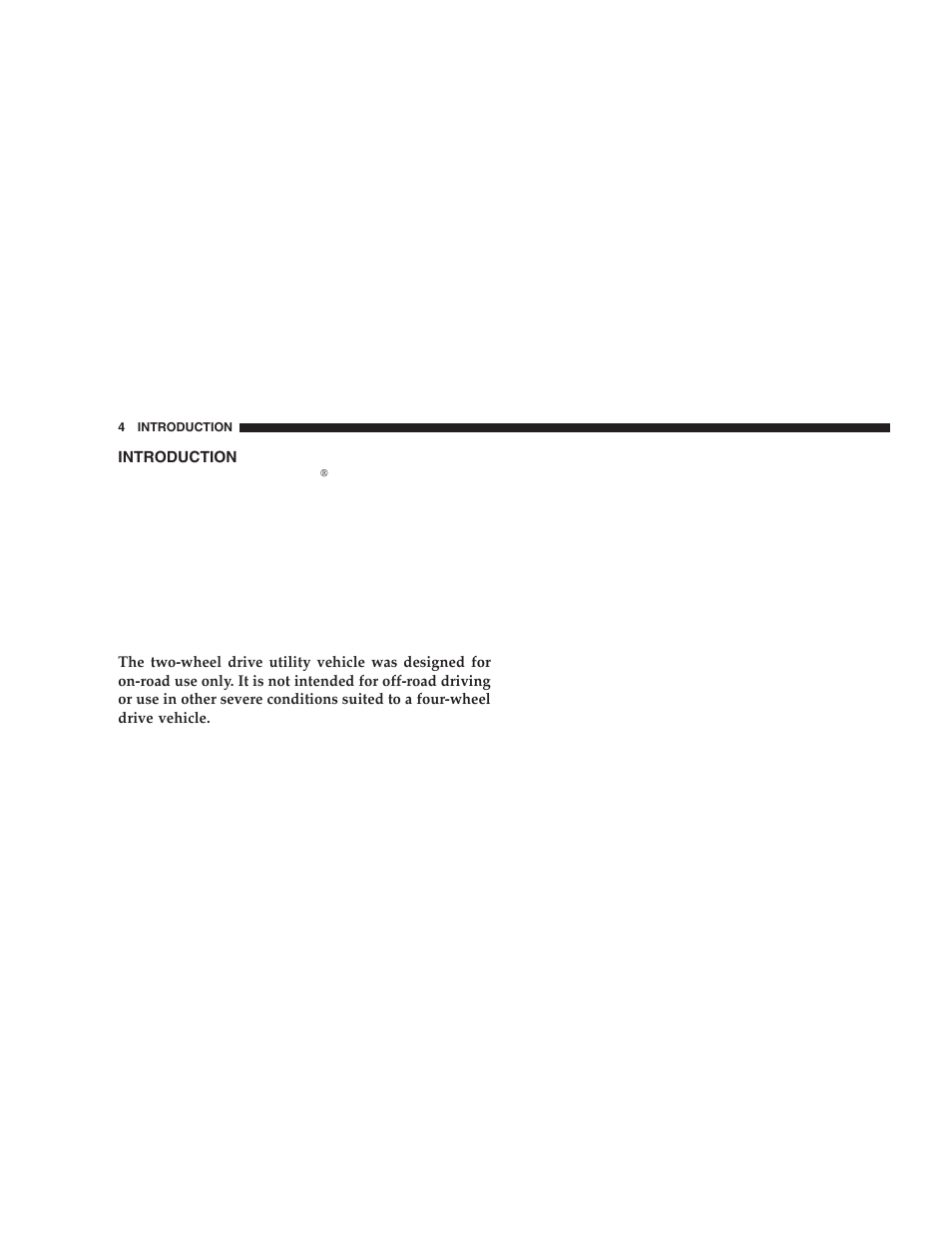 Introduction | Jeep 2005 Liberty User Manual | Page 4 / 424