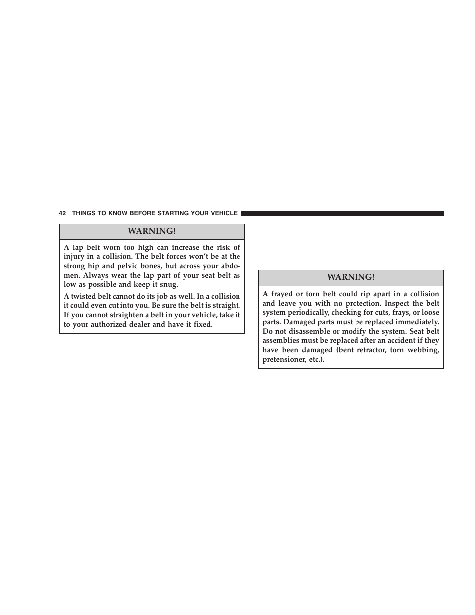 Jeep 2005 Liberty User Manual | Page 42 / 424