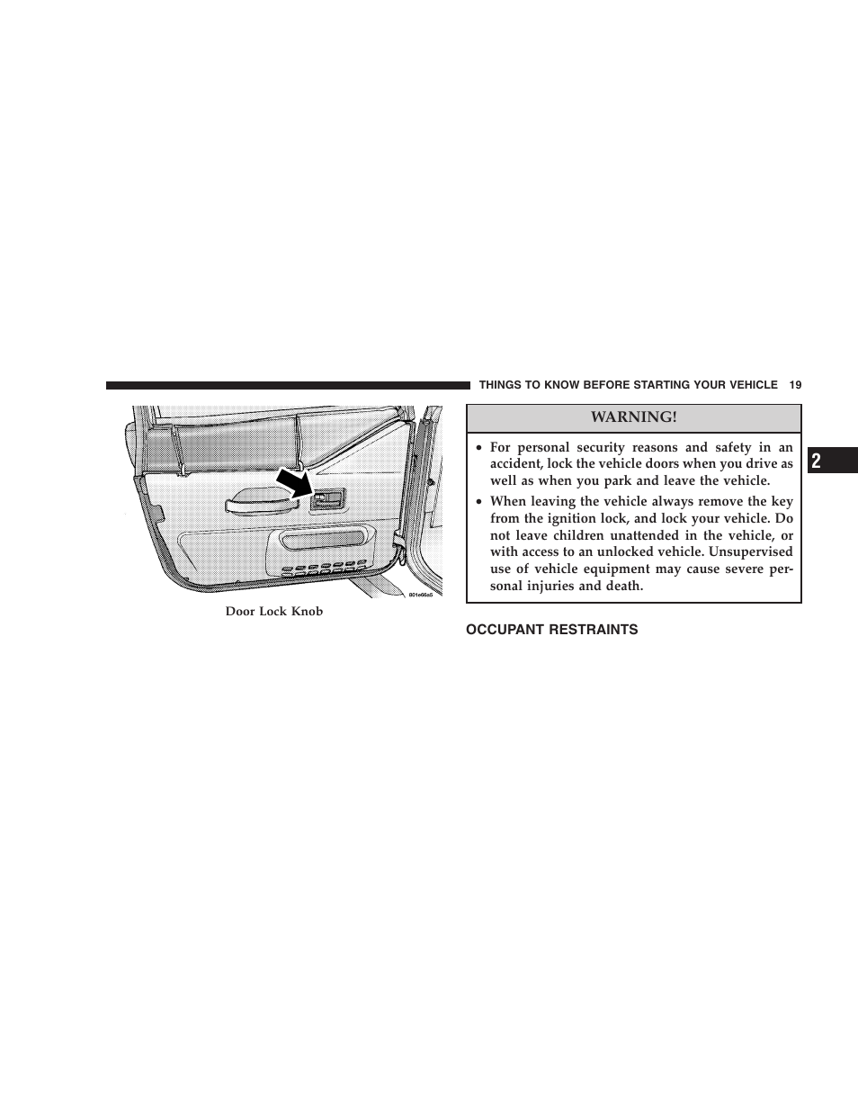 Jeep 2005 Wrangler User Manual | Page 19 / 352