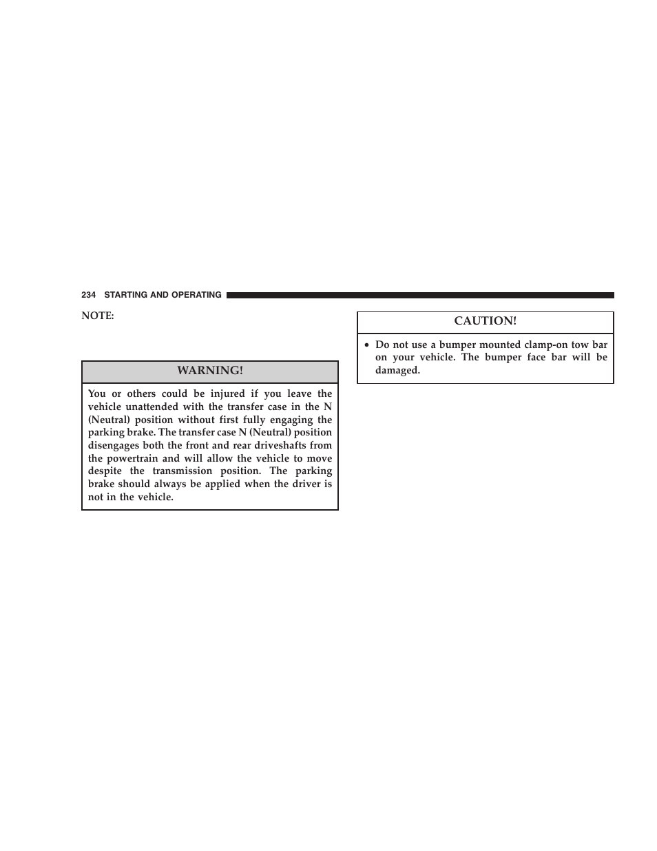 Jeep 2005 Wrangler User Manual | Page 234 / 352