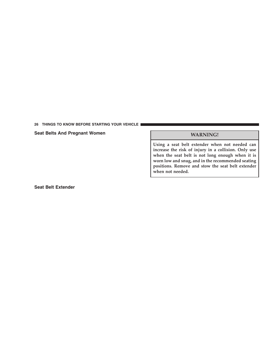 Jeep 2005 Wrangler User Manual | Page 26 / 352