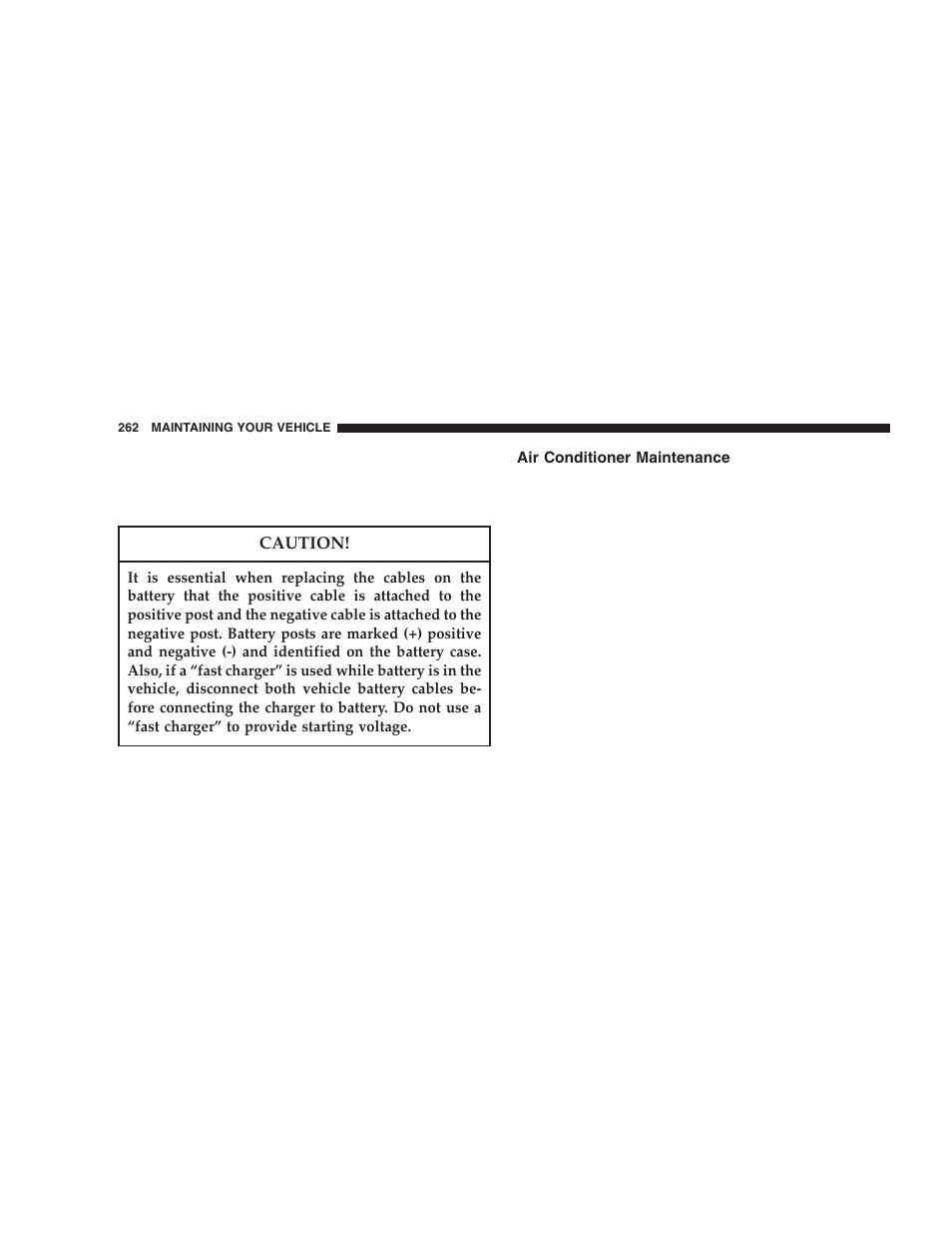 Air conditioner maintenance | Jeep 2005 Wrangler User Manual | Page 262 / 352