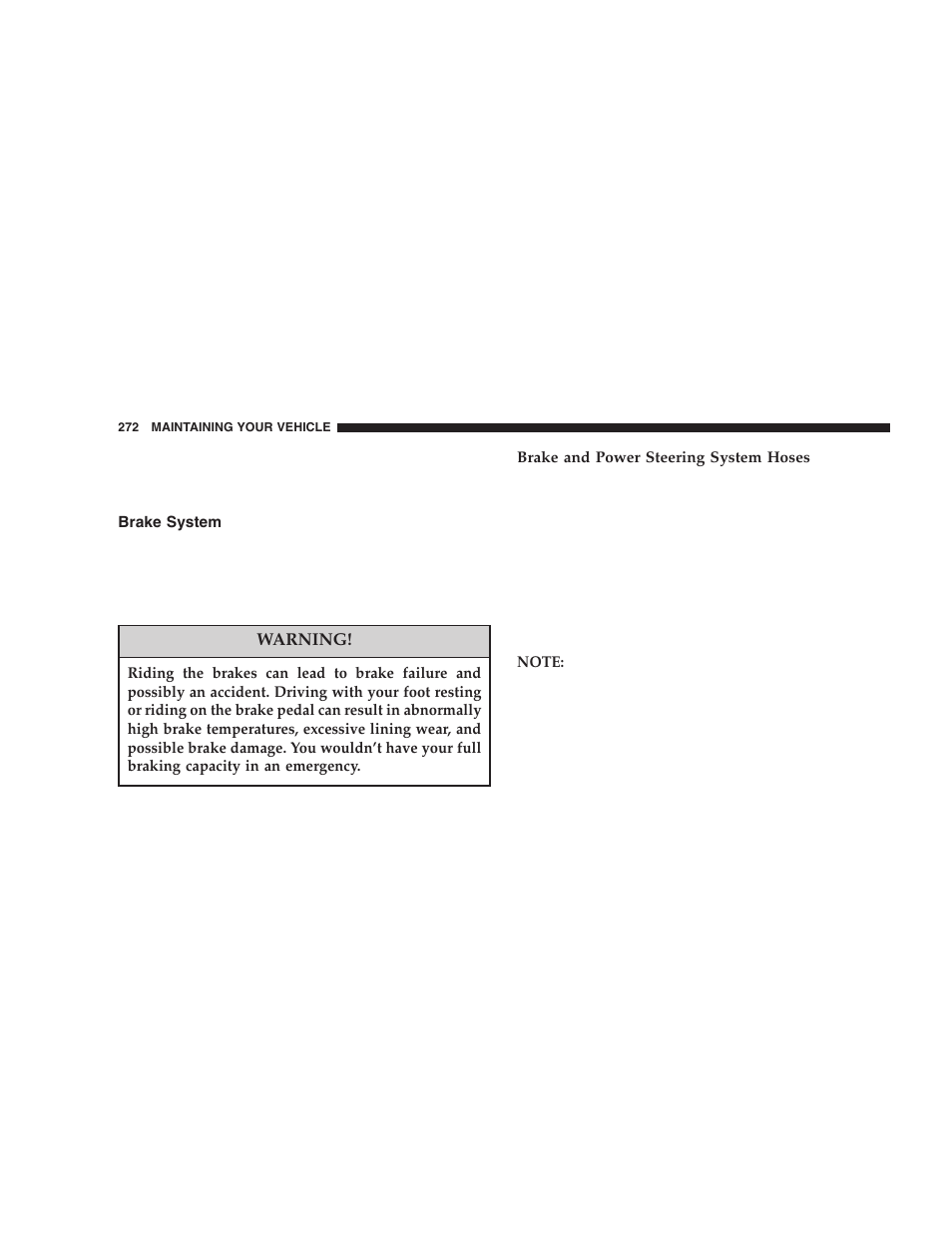 Brake system | Jeep 2005 Wrangler User Manual | Page 272 / 352