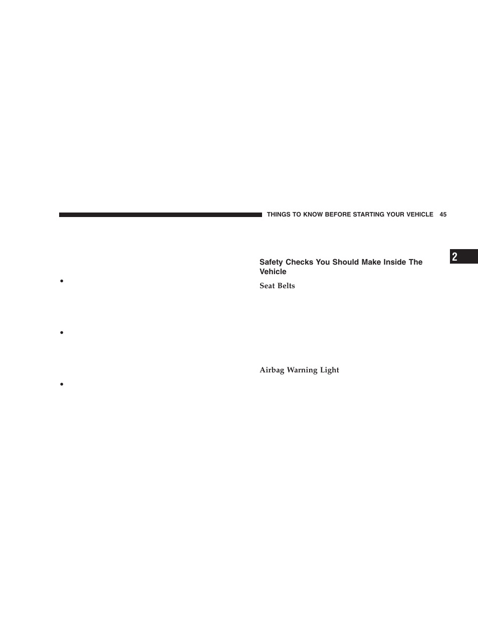 Jeep 2005 Wrangler User Manual | Page 45 / 352