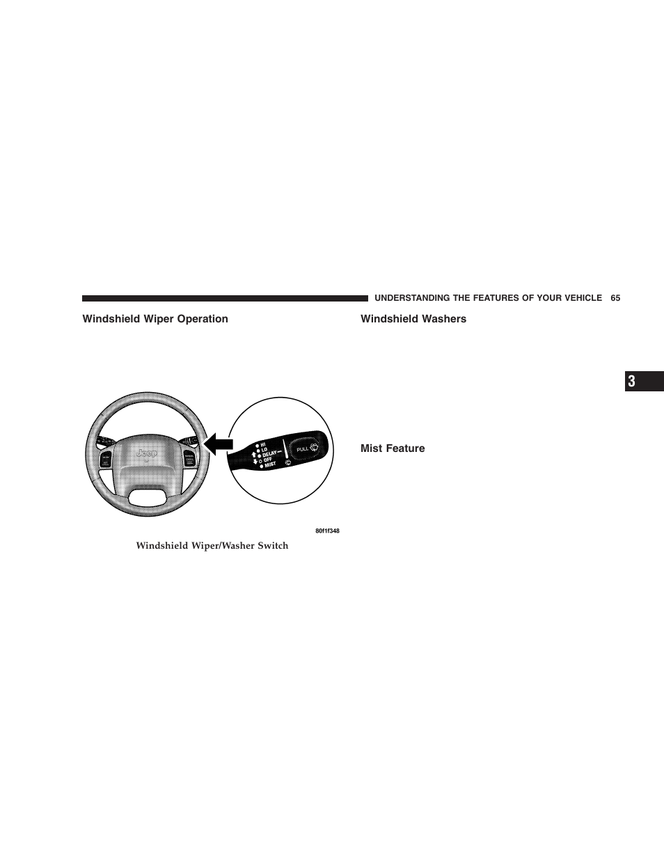 Jeep 2005 Wrangler User Manual | Page 65 / 352