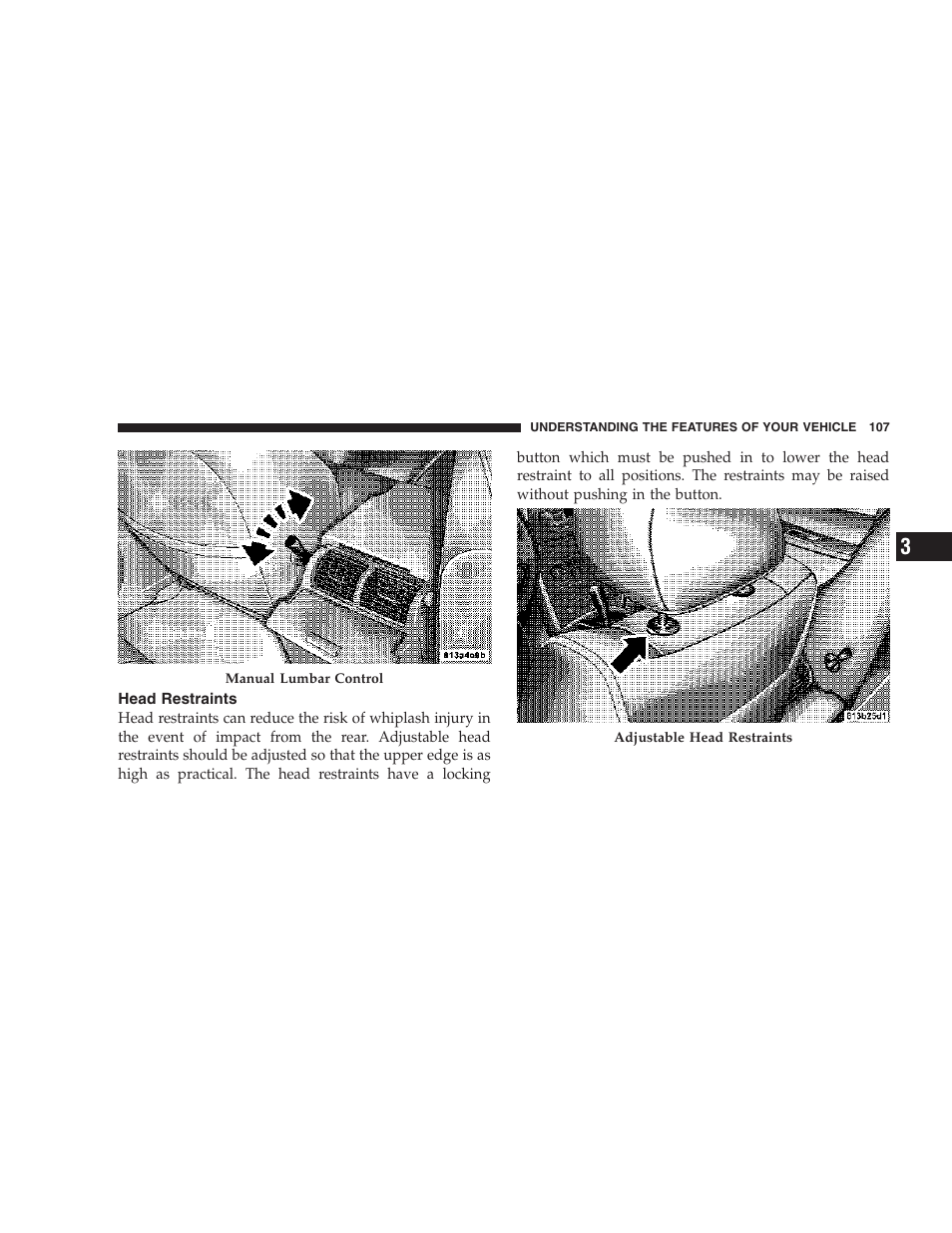 Head restraints | Jeep 2006 Commander User Manual | Page 107 / 440