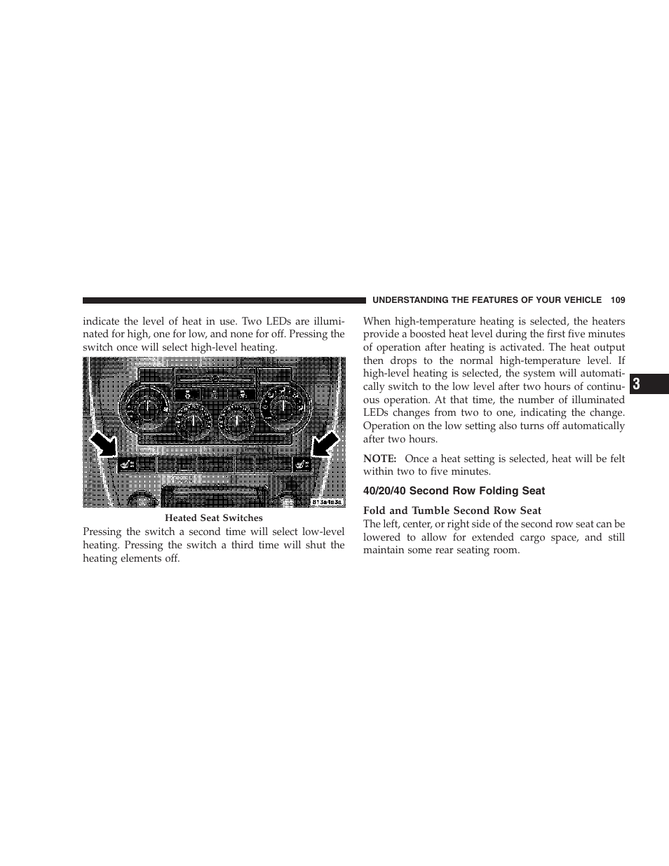 40/20/40 second row folding seat | Jeep 2006 Commander User Manual | Page 109 / 440