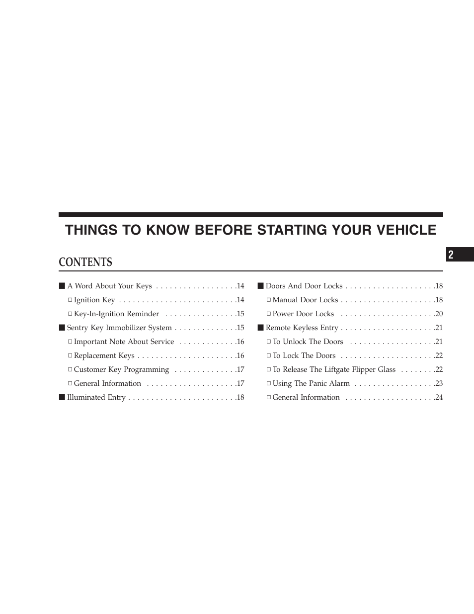 Jeep 2006 Commander User Manual | Page 11 / 440