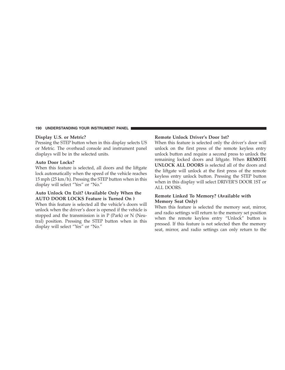 Jeep 2006 Commander User Manual | Page 190 / 440
