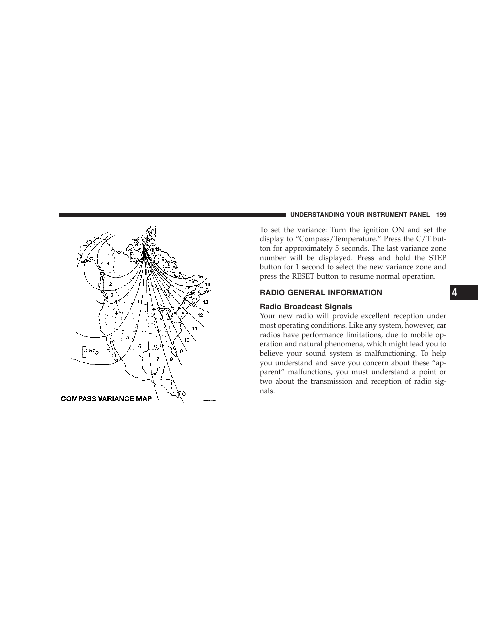 Radio general information, Radio broadcast signals | Jeep 2006 Commander User Manual | Page 199 / 440